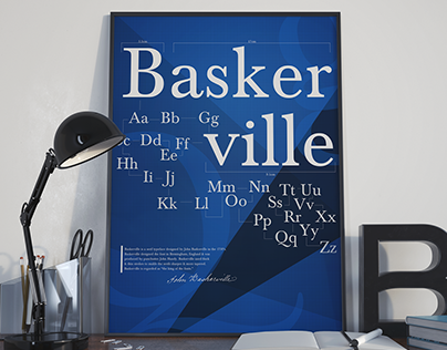 Baskerville Typeface Poster Design