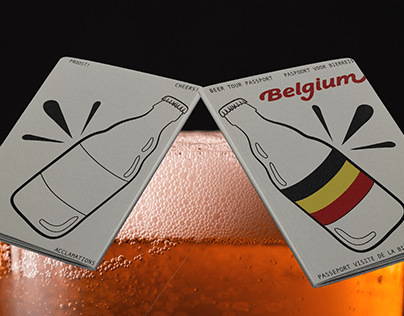Belgium Passport Concept!