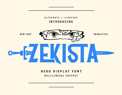 Zekista - Hero Display Font