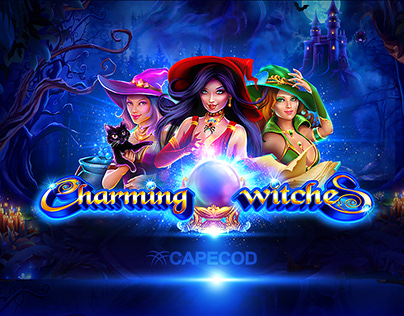 Charming witches / slot - game / 2D art / Capecod