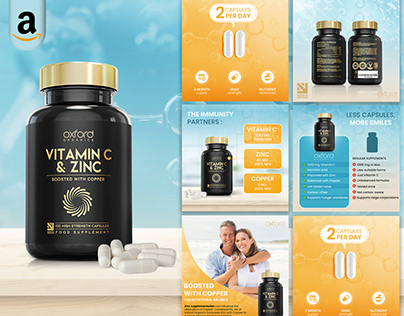 Amazon Listing Images design for Supplement product