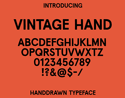 Vintage Hand typeface