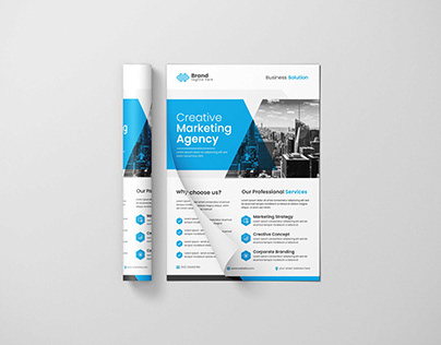 creative clean corporate business flyer