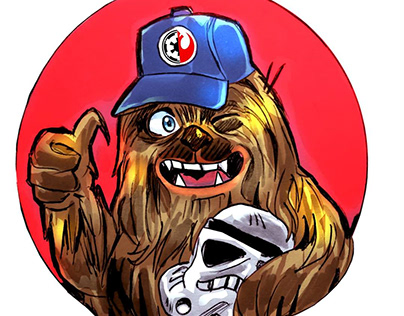 Wookie mascot for radio show (tyvordis)