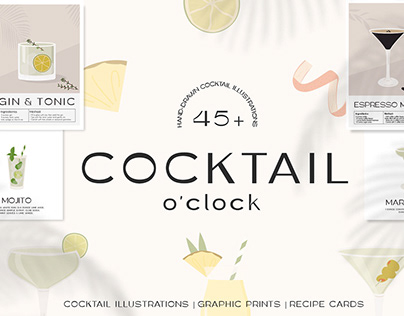Cocktail O'clock | Wall Art Prints & Posters