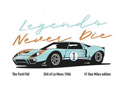 The Ford F40 Le Mans, Ken Miles edition