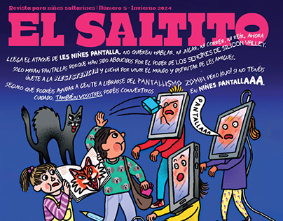 Cover Illustration for El Saltito kids magazine