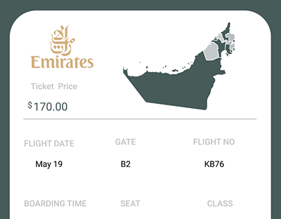 UX/UI for Emirates Airline