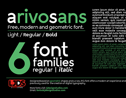 Arivo Sans Free Font 1.200 new version