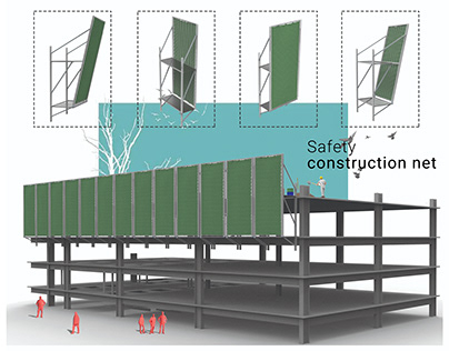 Safety construction net