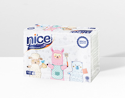 NICE Multipurpose Towel 160 Sheets Softpack