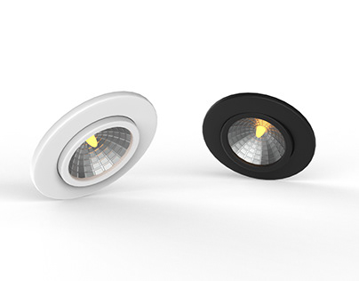 LED downlight 3D model