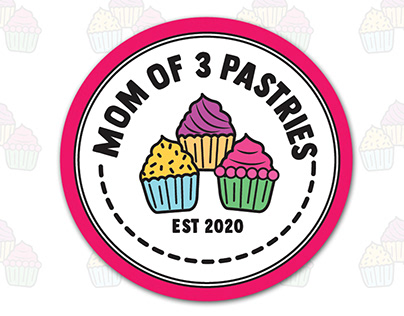 Mom of 3 Pastries Logo