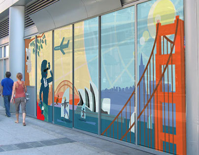 San Francisco Metreon Windows