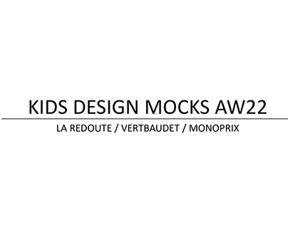 KIDS DESIGN MOCKS
