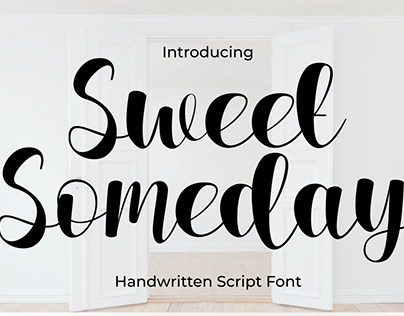Sweet Someday - Handwritten Script Font