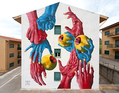 DINAMICA DI UN IDEALE - Mural in Valledolmo - Sicily