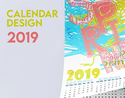 2019 calendar design