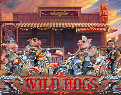 Online slot machine "Wild Hogs"