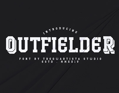 Outfielder | Baseball & Rugby Font