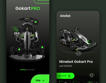 Gokart PRO application design