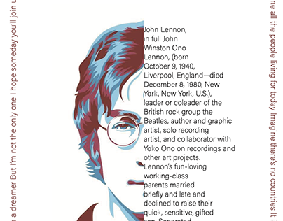 John Lennon Magazine Design
