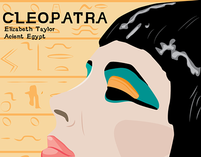 Elizabeth Taylor, Cleopatra, Egypt Typeface 