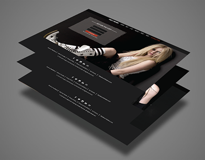 "Avril Lavigne" - Web Design