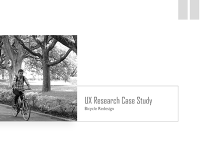 UX Research case study : Bicycle re-design