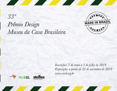 Cartaz Prêmio Design Museu da Casa Brasileira