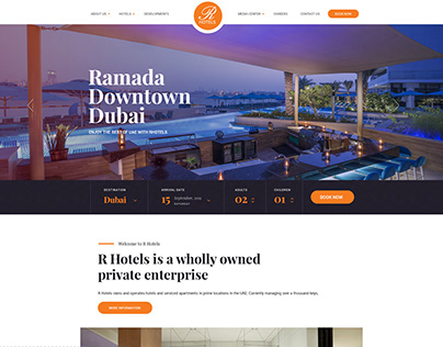 Hotel website design