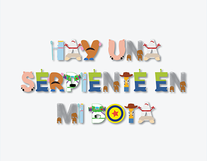Toy Story inspired typography art