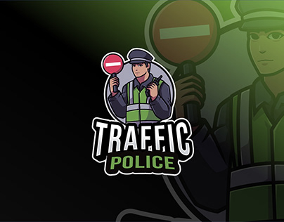 Traffic Police Logo Template