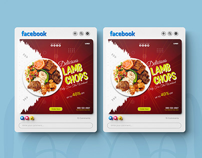 Social Media Poster Design Food (Lamb Chops)