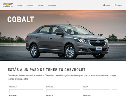 Diseño web Chevrolet