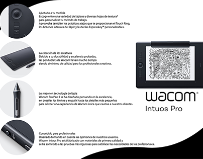 Infografía WACOM Intuos Pro