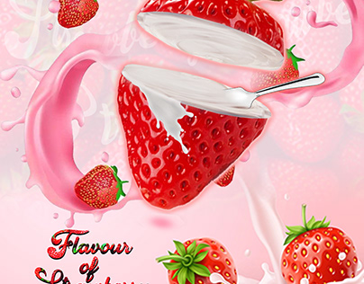 flavour of strawberry poster