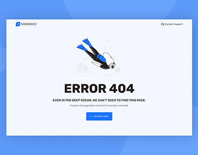 Error 404 Page Design