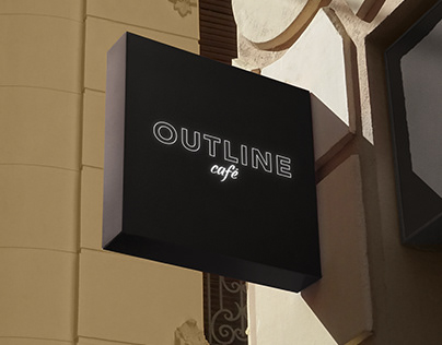 OUTLINE café - Image de marque et Design d'Interface