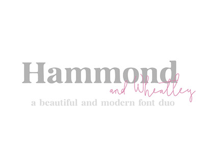 Hammond & Wheatley Font Duo