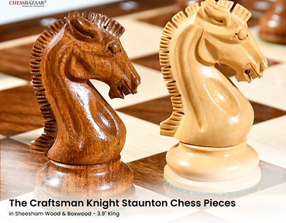 The Craftsman Knight Staunton Chess Pieces