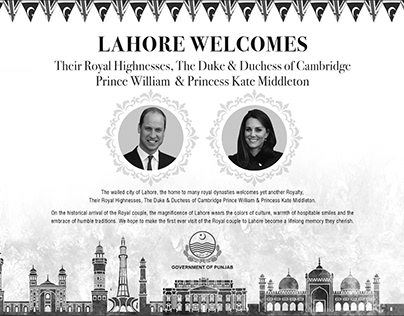 Wellcome Prince William & Princess Kate Middleton Ad