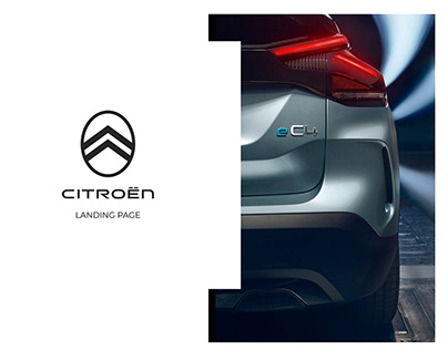 Citroen C4 landing page UI design
