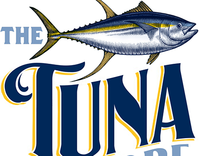 The Tuna Store Logo Illustrated by Steven Noble