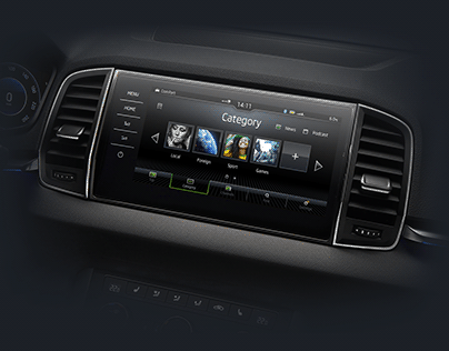 Škoda Auto Infotainment Apps Concept.