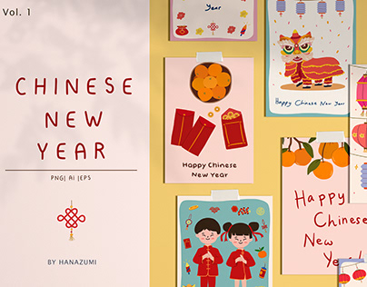 Cute Elements; Chinese New Year Elements