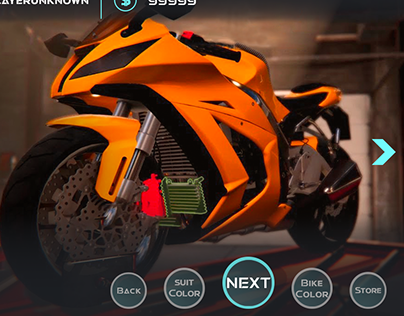 Xtreme Motocross: Real Time bike racing games GUI