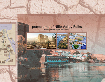 Panorama Of Nile Valley Folks