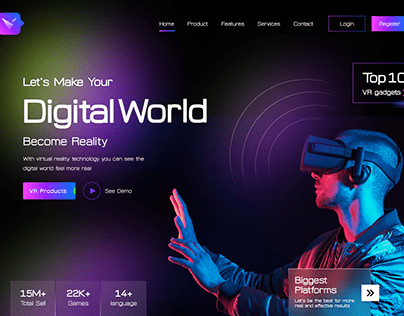 Virtual Reality | Landing Page Website