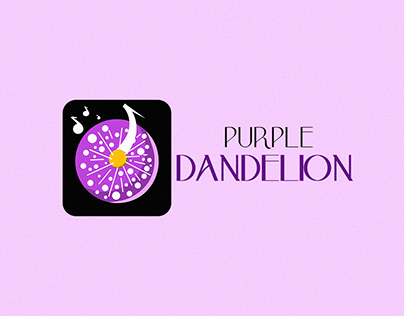 Logo for music brand "PURPLE DANDELION"